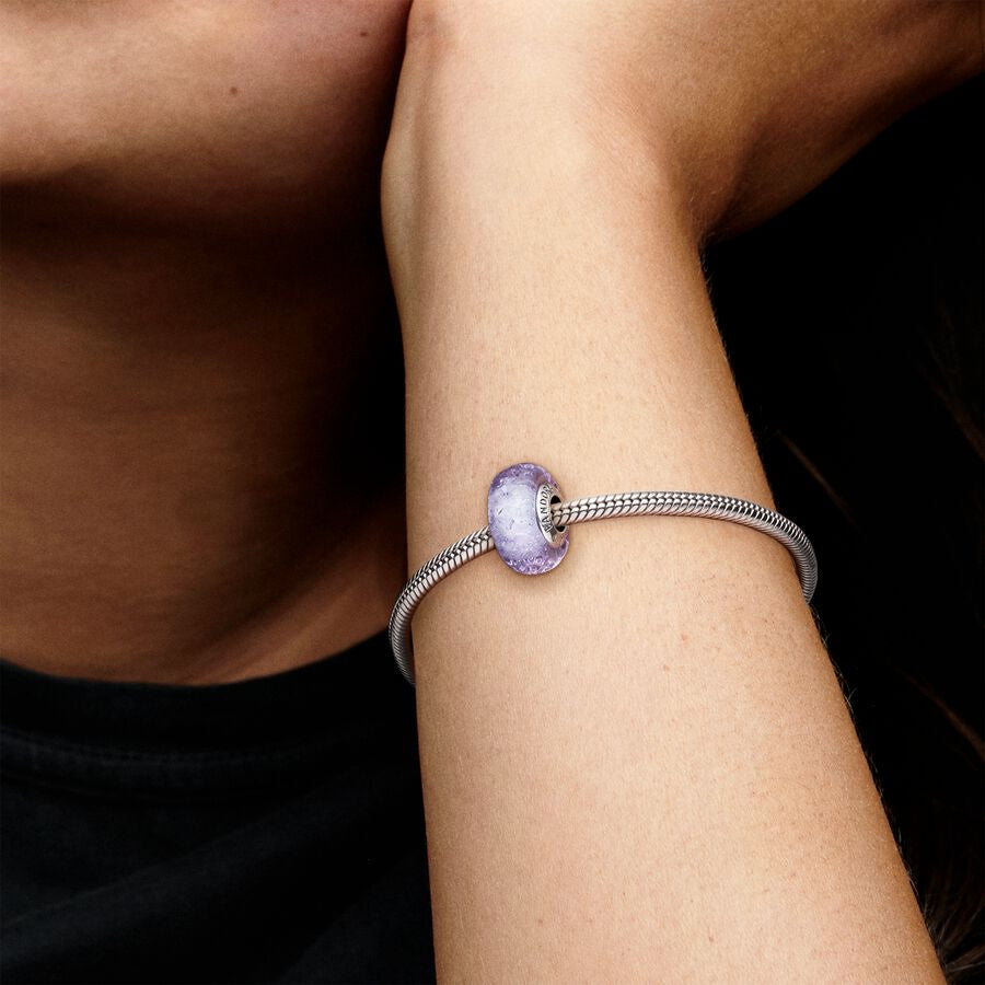 Charm de Cristal de Murano Lavanda Morado