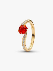 Anillo Rosa Encantada de La Bella y la Bestia de Disney