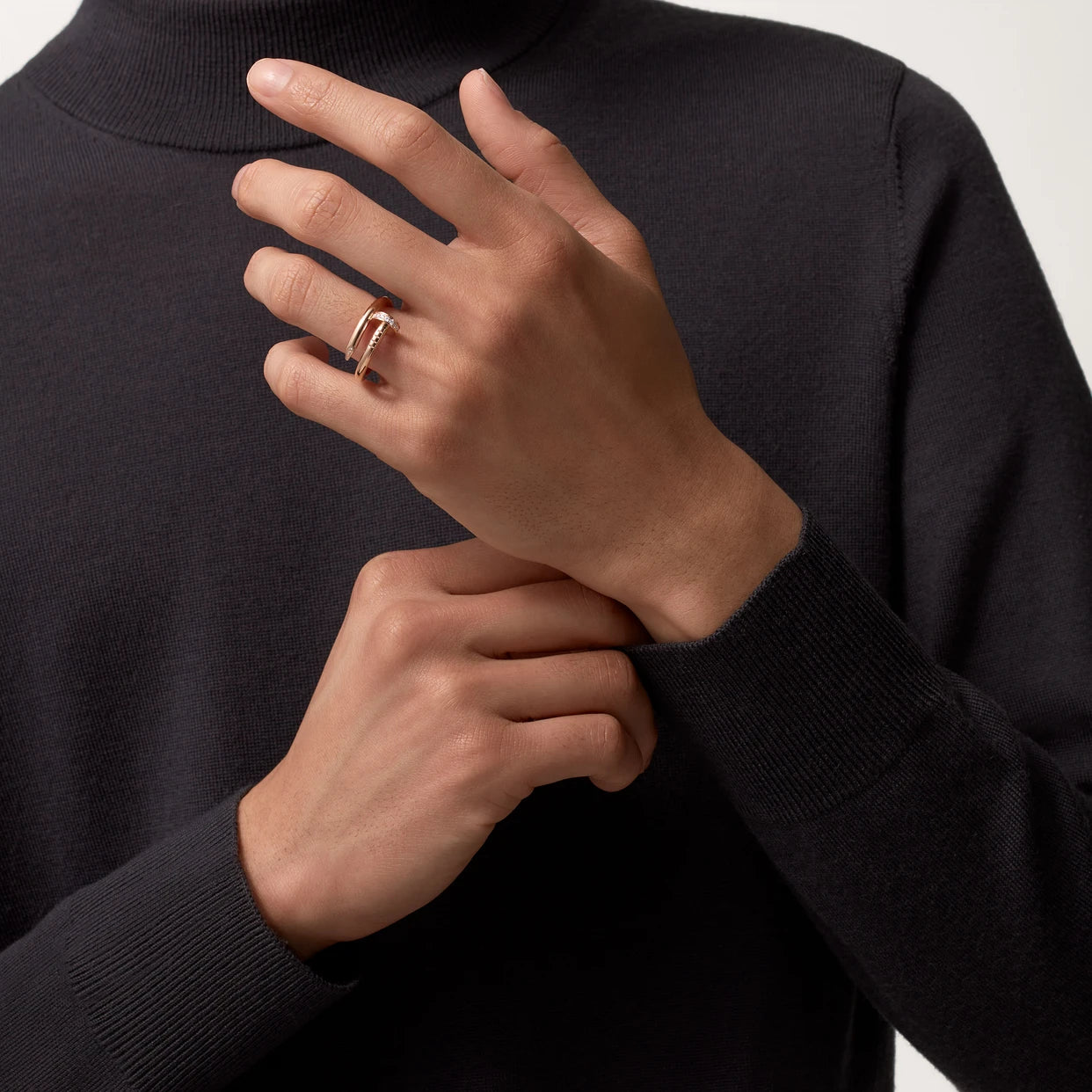 Anillo Clavo Cartier Oro Rosa