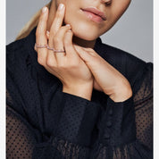 Anillo Corona Brillante Rosa