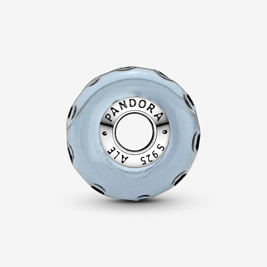 Charm Cristal de Murano Azul Oscuro