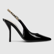 Zapato de salón Gucci Signoria con talón descubierto