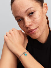 Charm colgante Caracol de mar de cristal Murano azul