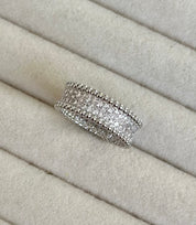 Anillo Van Cleff Pave Plateado