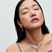 Charm Colgante Candado y Llave Rose Gold