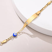 Guillo para Bebé con Ojo Turco Grabable acero inoxidable