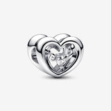 Charm Corazón Radiante y Gema Flotante
