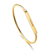 Pulsera Rígida Grabable en Acero Inoxidable