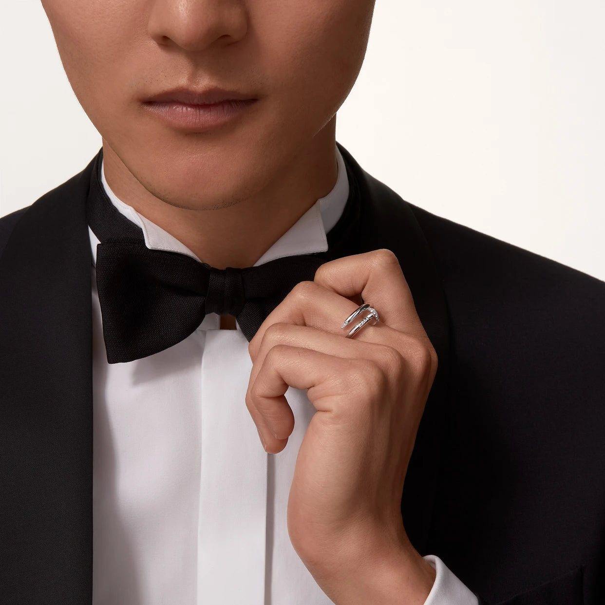 Anillo Clavo Cartier Plateado