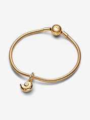 Charm Dorado Colgante Caracola Encantada de La Sirenita de Disney