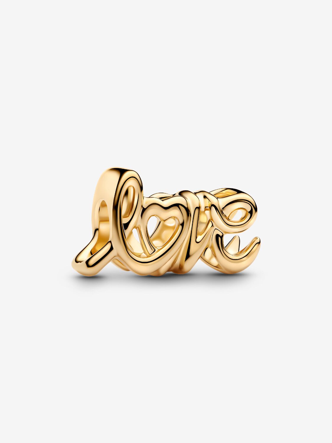 Charm Love Escrito a Mano Dorado