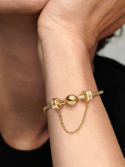 Cadena de Seguridad Dorado del Logotipo de Pandora