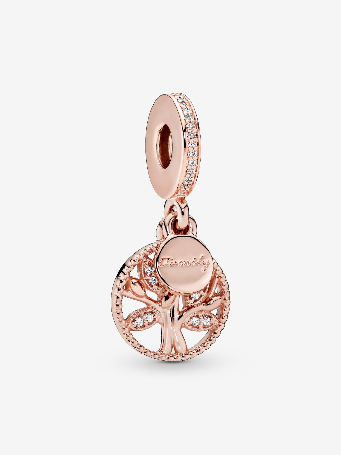 Charm Rose Gold Colgante Arbol Familiar