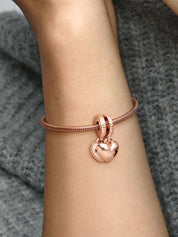 Charm Rose Gold Colgante Dividido You're Always in My Heart (Siempre en mi corazón)