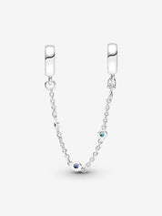 Cadena de Seguridad Tres Gemas Azules