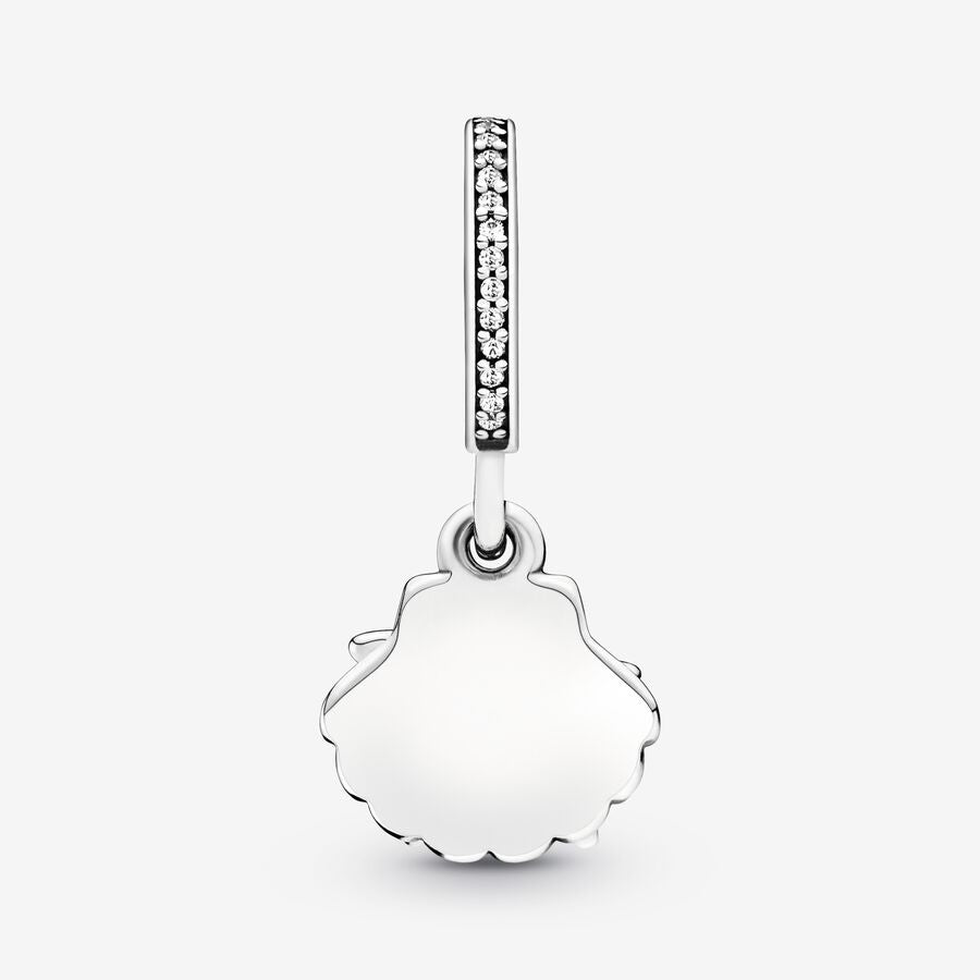 Charm colgante en plata de ley Estrella de Mar Tropical y Concha