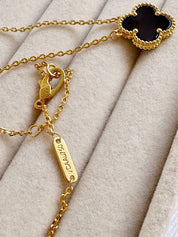 Collar Van Cleef Alhambra Vintage 1 Trébol Negro