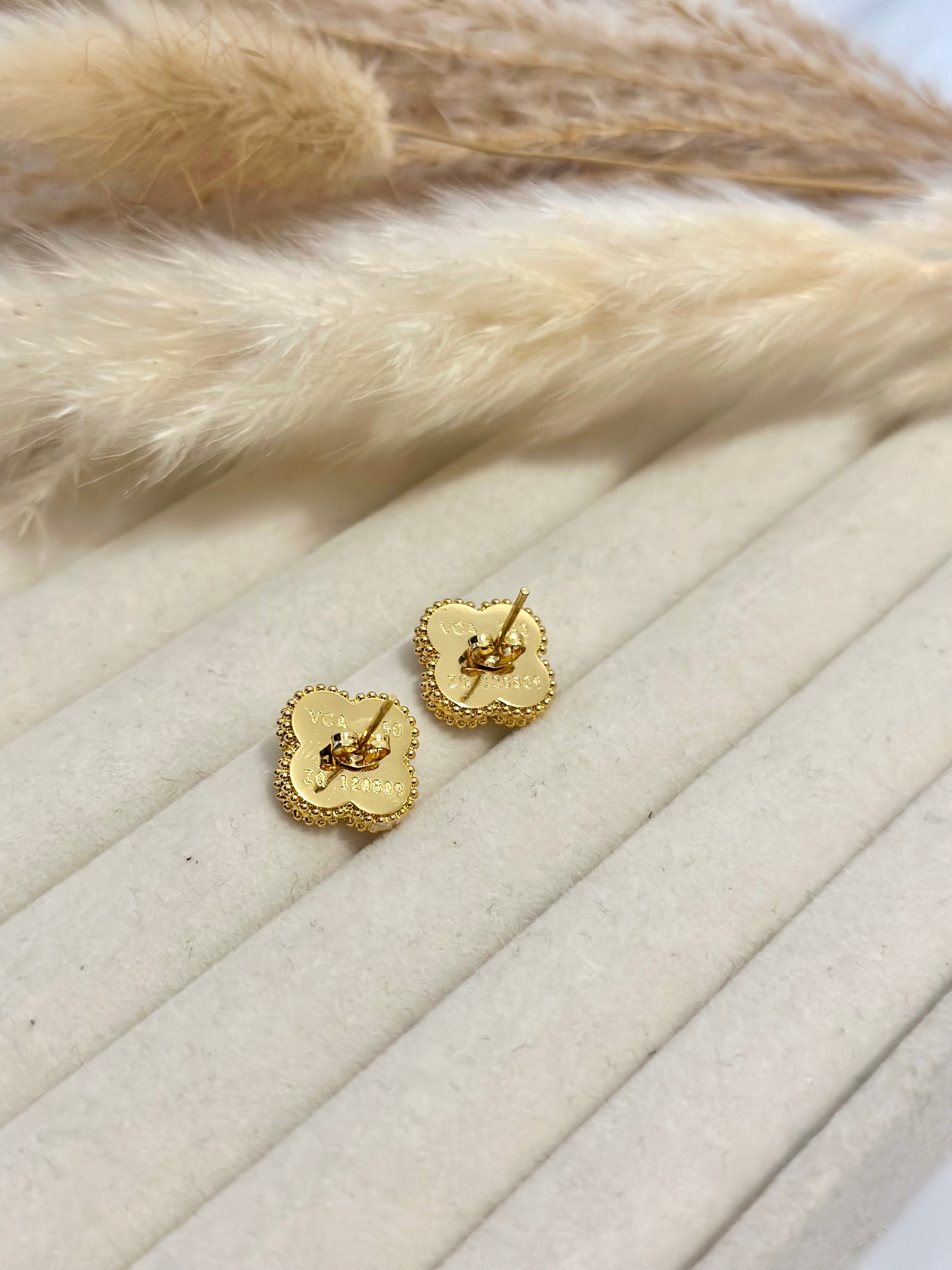 Pendientes Van Cleef Alhambra Vintage Dorado