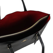 Coach Tote Bag Mollie Canvas Negra Interior Rojo