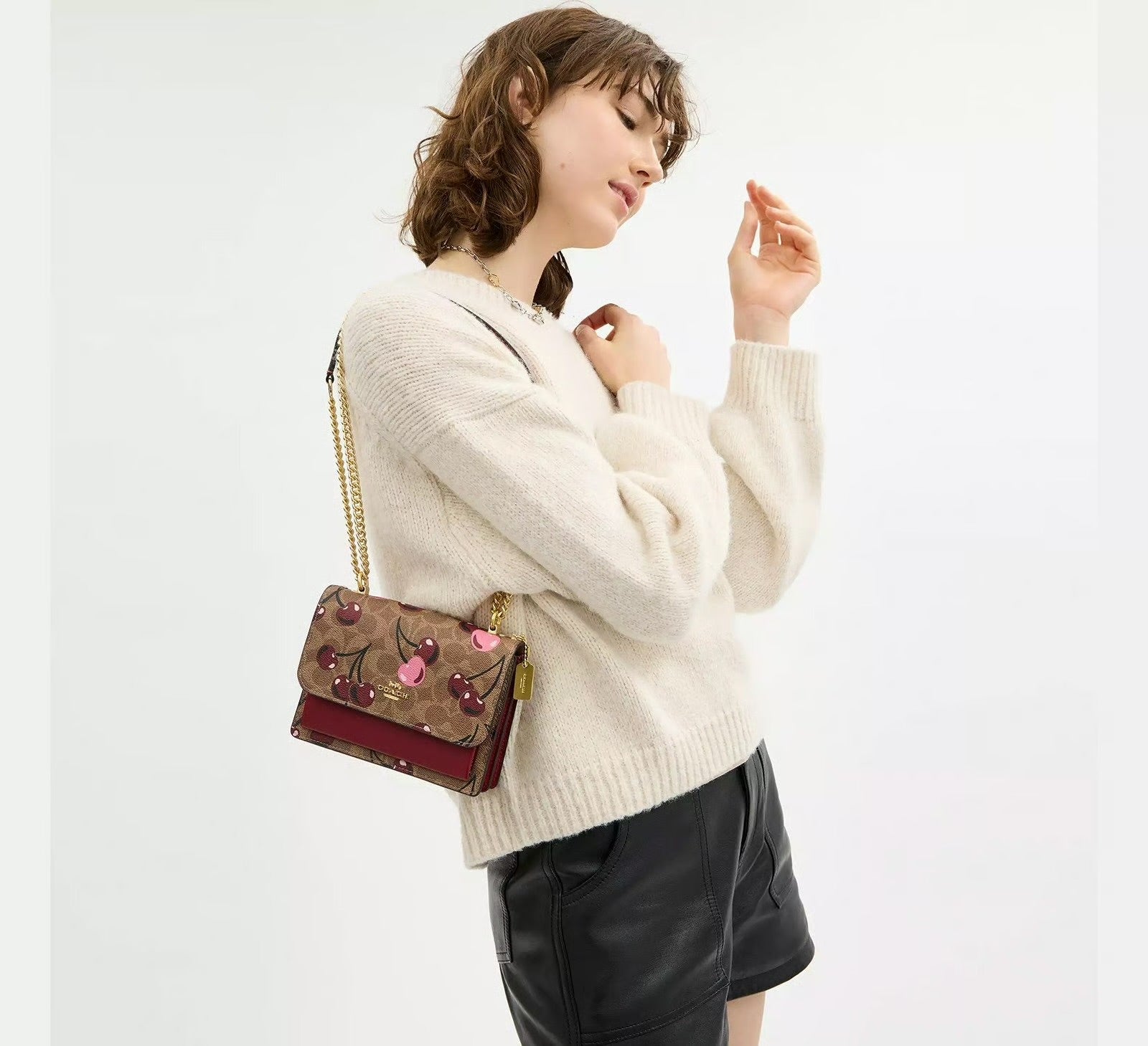 Coach Mini klare Crossbody – Cherry Print