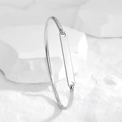 Pulsera Rígida Grabable en Acero Inoxidable