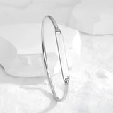 Pulsera Rígida Grabable en Acero Inoxidable