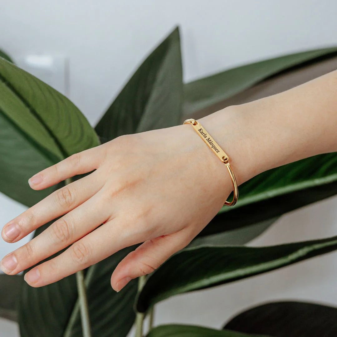 Pulsera Rígida Grabable en Acero Inoxidable