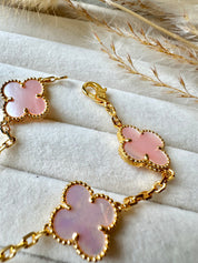 Pulsera Van Cleef Alhambra vintage 5 Tréboles Rosa