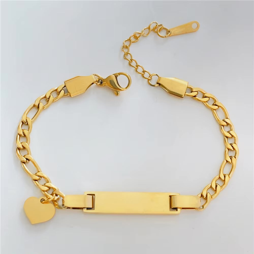 Guillo Colgante Corazón Grabable acero inoxidable