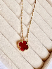 Collar Van Cleef Alhambra Vintage 1 Trébol Rojo