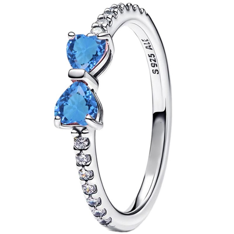 Anillo Lazo Azul Celeste