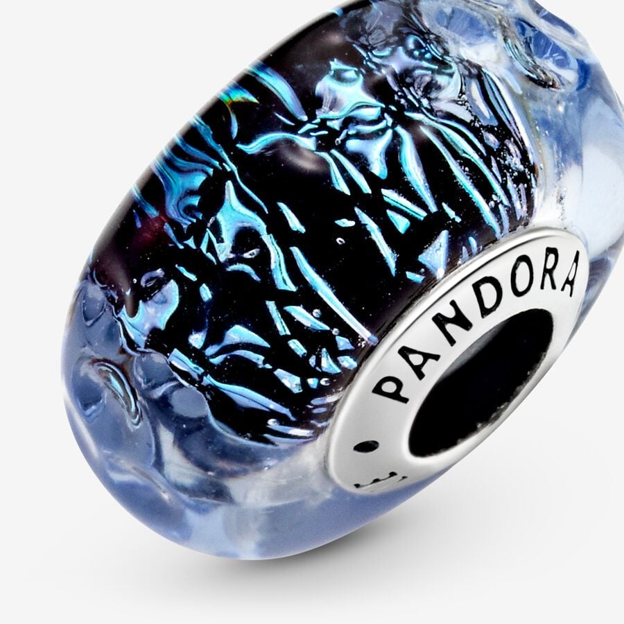 Charm Cristal de Murano Azul Oscuro