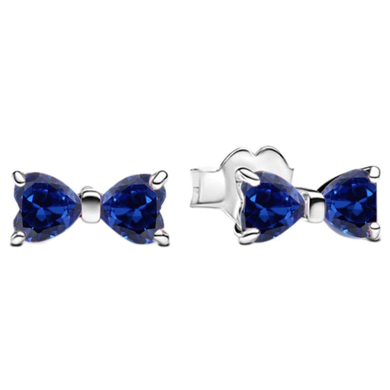 Pendientes Lazo Azul