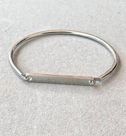 Pulsera Rígida Grabable en Acero Inoxidable