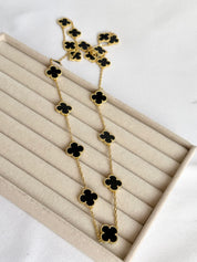 Collar Alhambra vintage 20 Tréboles Negros