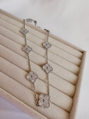 Collar Alhambra vintage 10 Tréboles Plateados en Plata S750