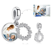 Colgante Redondo Porta Foto Bordes Estrellas