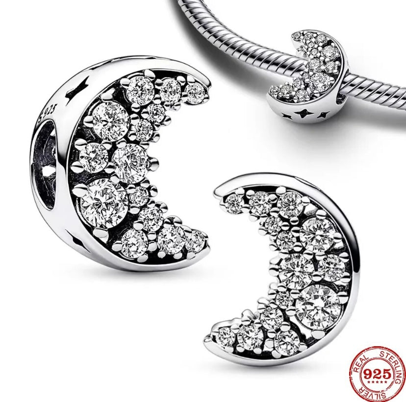 Charm Separador Media Luna Brillante