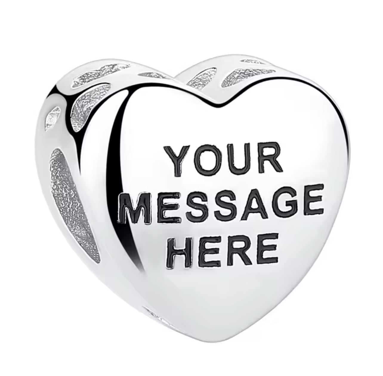 Charm Corazon Con Foto y Grabado