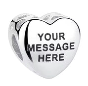 Charm Corazon Con Foto y Grabado