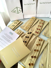 Collar Alhambra vintage 20 Tréboles Marrones