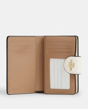 Coach Mila Small Flap Wallet – Signature Canvas  Blanca