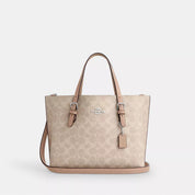 Coach Mollie Tote Coach City Zip Signature Canvas – Beige Clásico