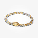 Pulsera Cubana Dos Tonos