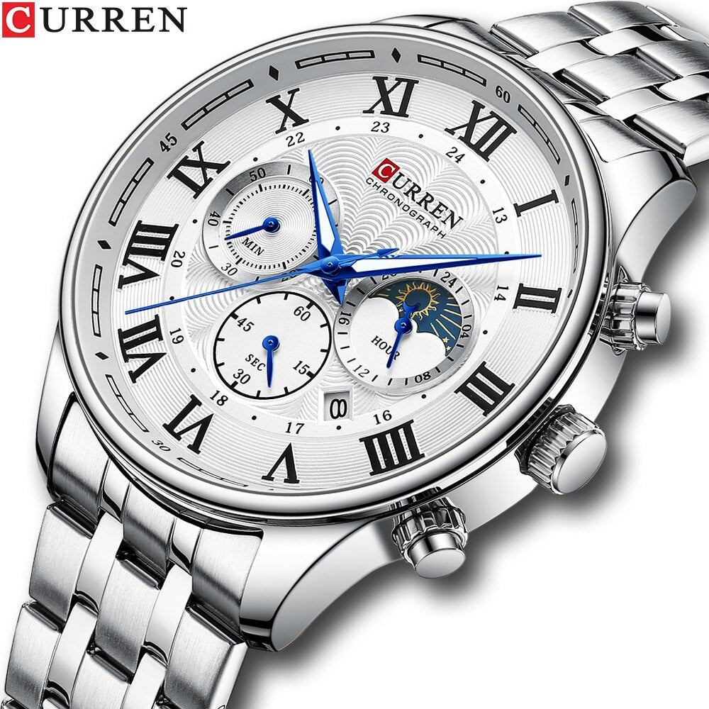 Reloj Curren 8427 Plateado Para Hombre
