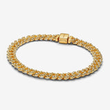 Pulsera Dorada de Cadena Cubana