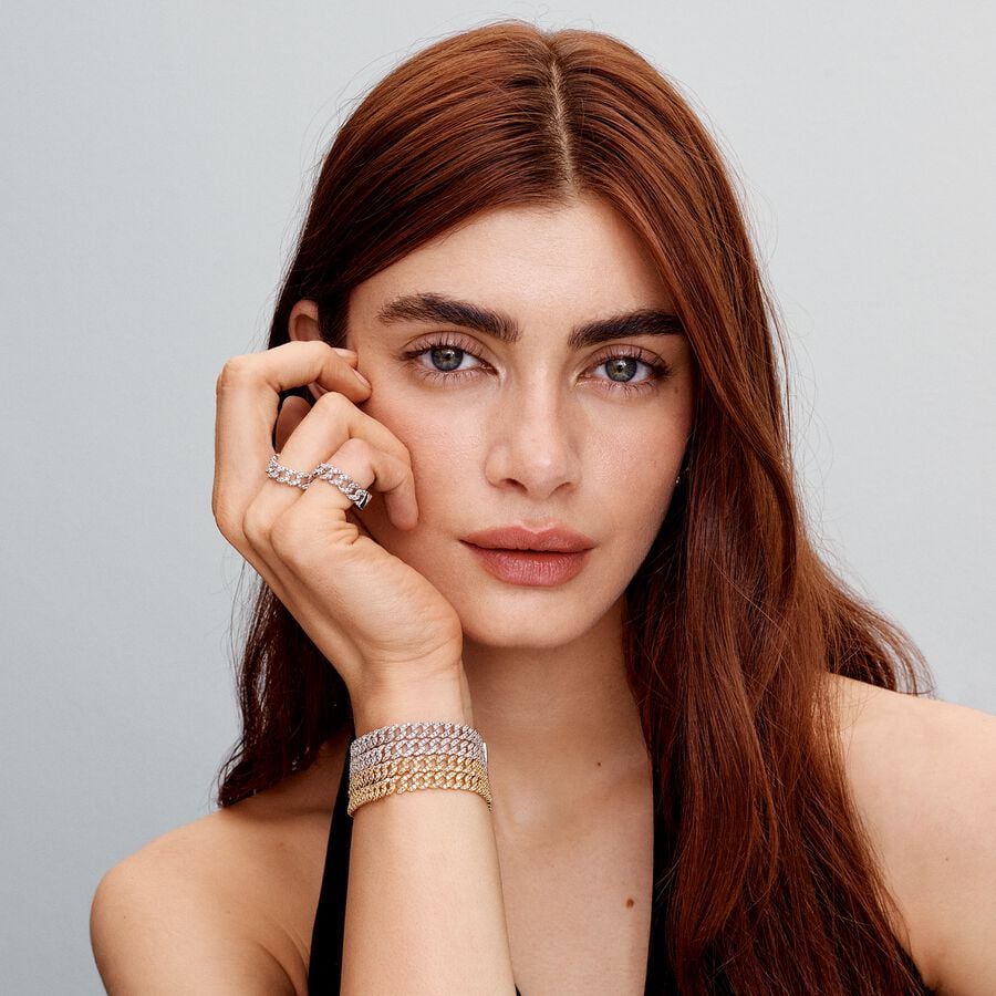 Pulsera Dorada de Cadena Cubana