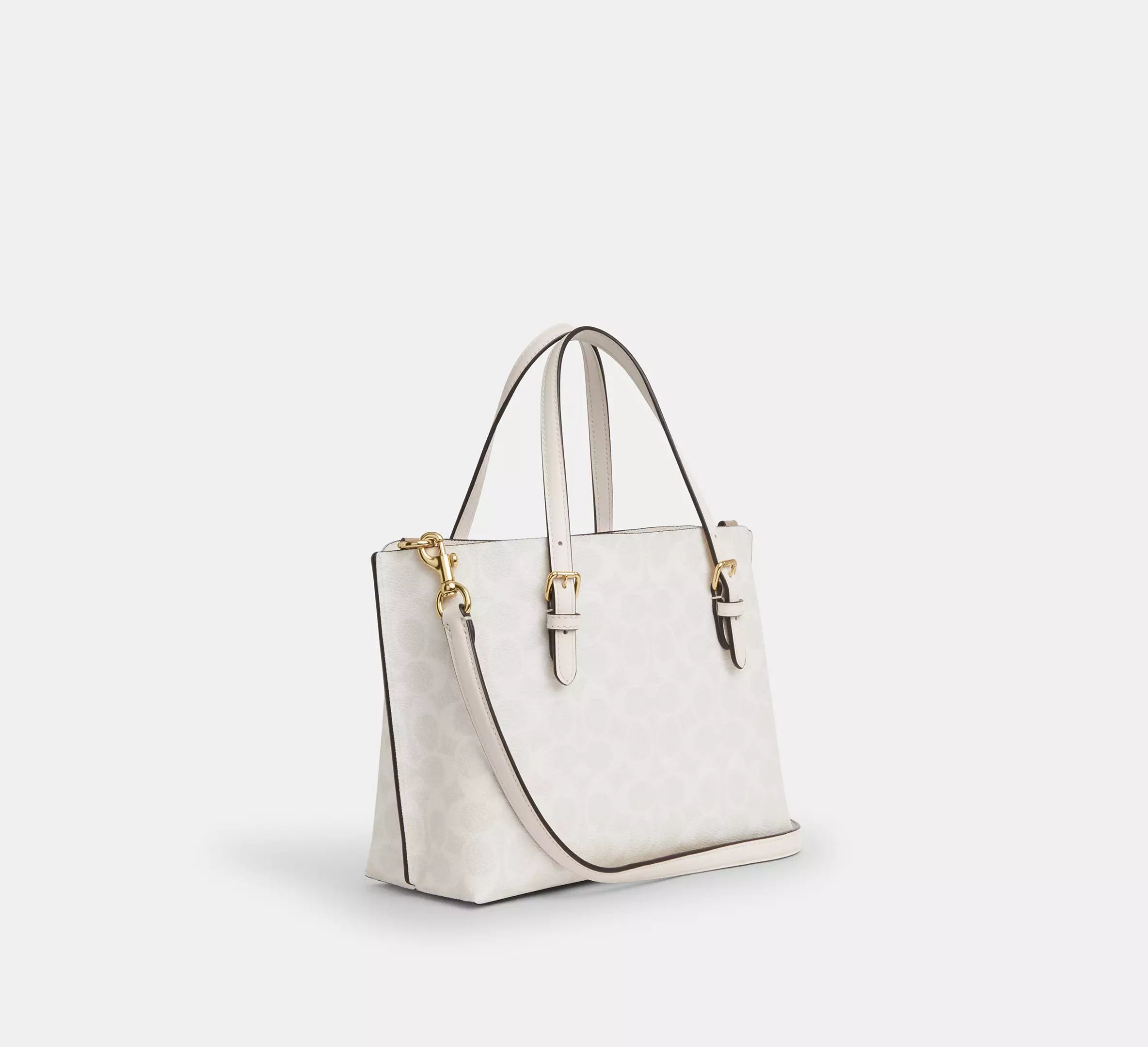 Coach Mollie Tote Bag 25 In Signature Canvas Blanca