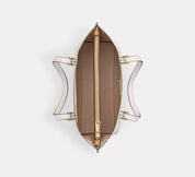 Coach Mollie Tote Bag 25 In Signature Canvas Blanca