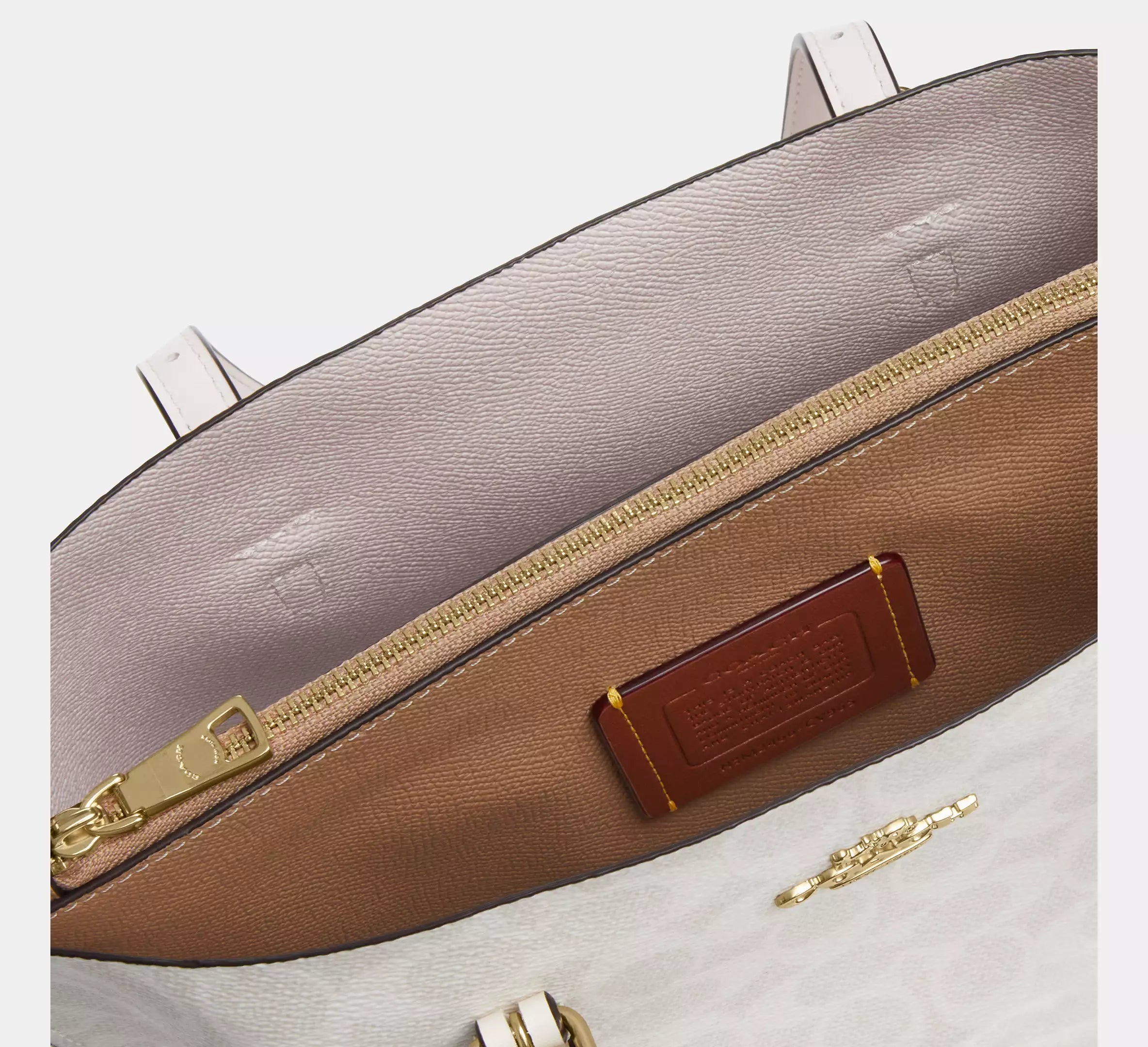 Coach Mollie Tote Bag 25 In Signature Canvas Blanca